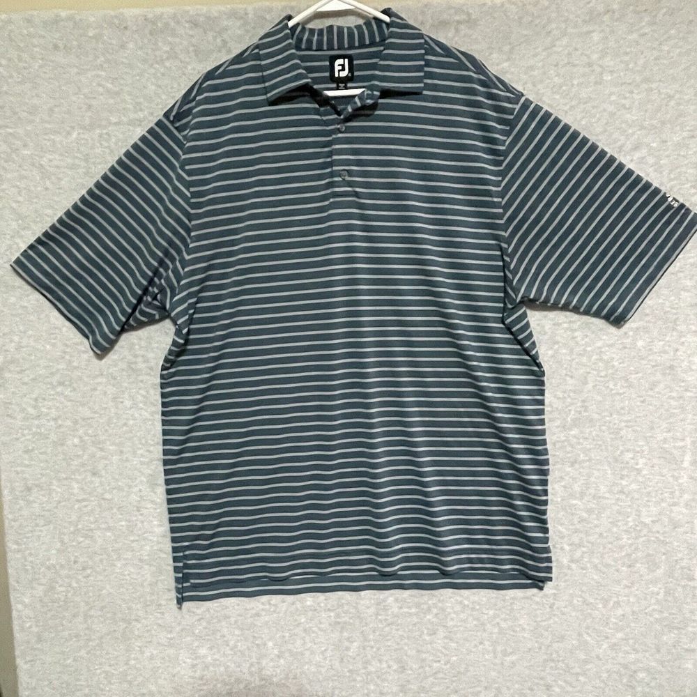 FootJoy Golf Polo Shirt Mens Xl FJ  Short Sleeve Berry Hills CC Log On Sleeve